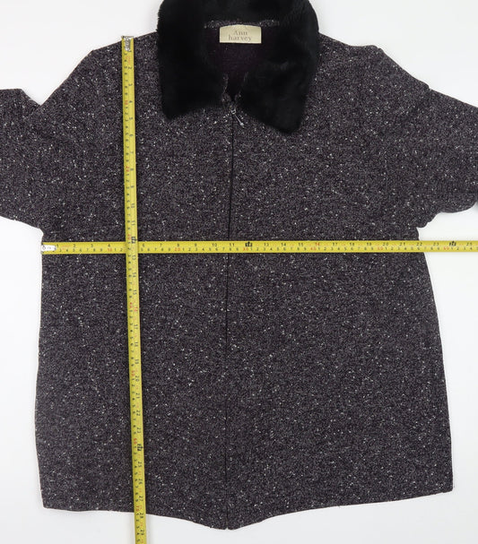 Womens UK Size 18 Ann Harvey Grey Overcoat
