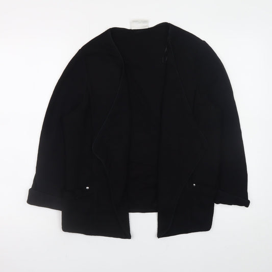 Womens UK Size M Wallis Black Cardigan Jumper