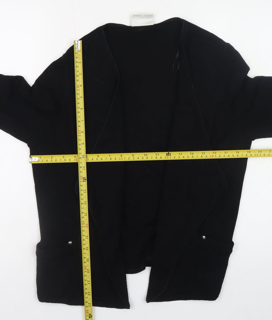 Womens UK Size M Wallis Black Cardigan Jumper
