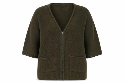 Womens UK Size 12 Marks and Spencer Green Cardigan Jumper