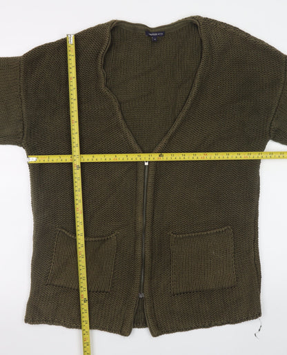 Womens UK Size 12 Marks and Spencer Green Cardigan Jumper