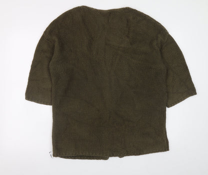 Womens UK Size 12 Marks and Spencer Green Cardigan Jumper