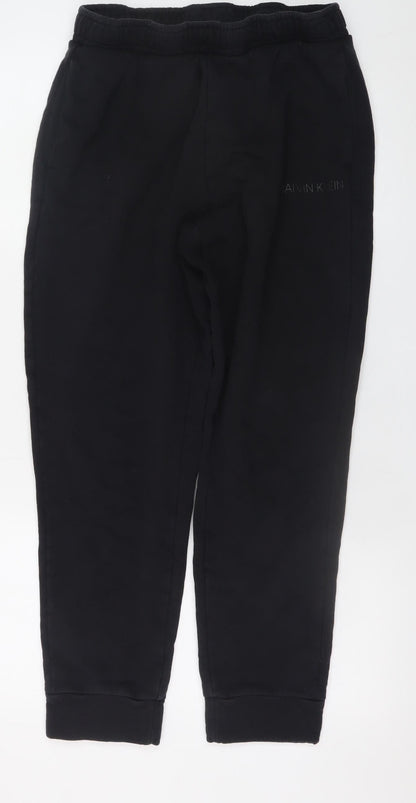 Mens UK Size M Calvin Klein Regular Fit Jogger Black Trousers