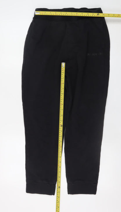 Mens UK Size M Calvin Klein Regular Fit Jogger Black Trousers