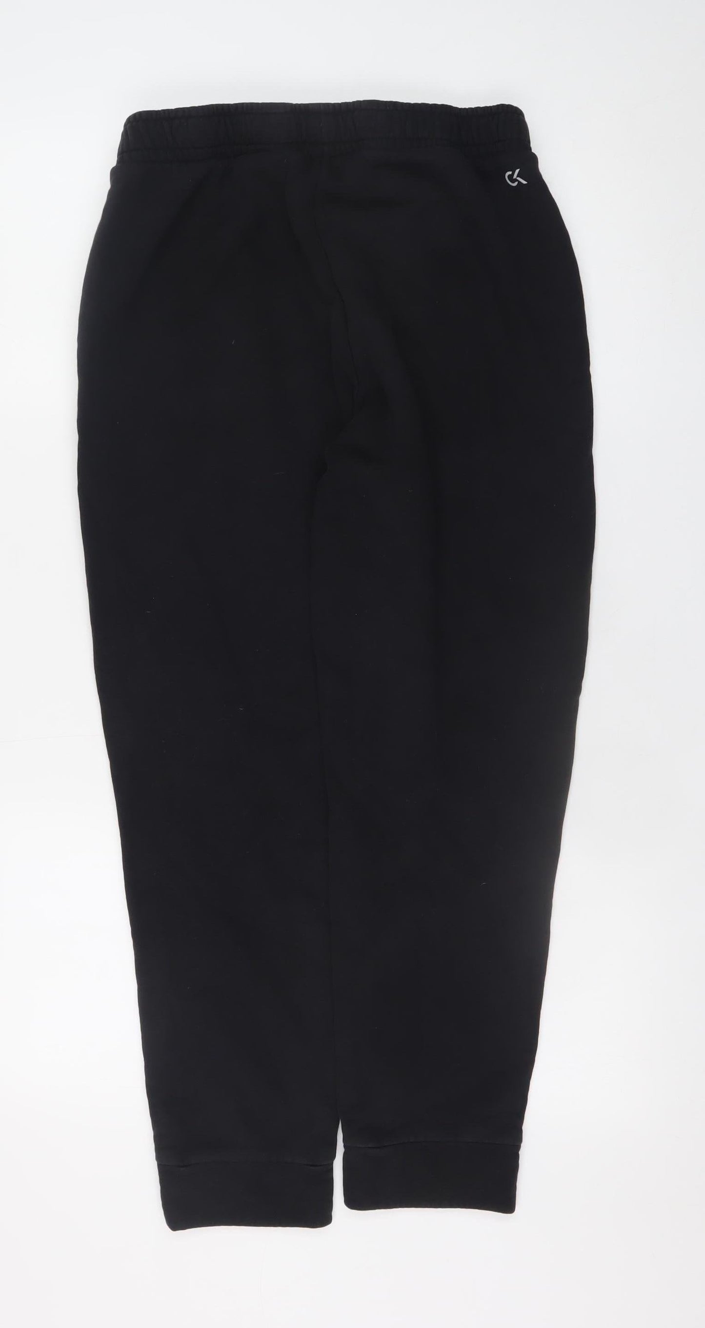 Mens UK Size M Calvin Klein Regular Fit Jogger Black Trousers