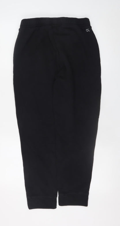 Mens UK Size M Calvin Klein Regular Fit Jogger Black Trousers