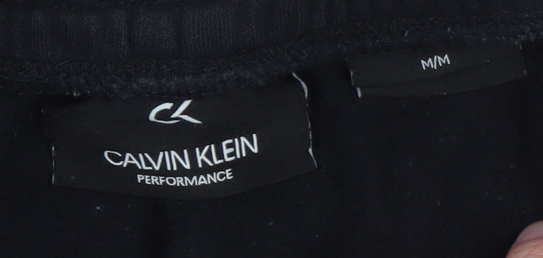 Mens UK Size M Calvin Klein Regular Fit Jogger Black Trousers