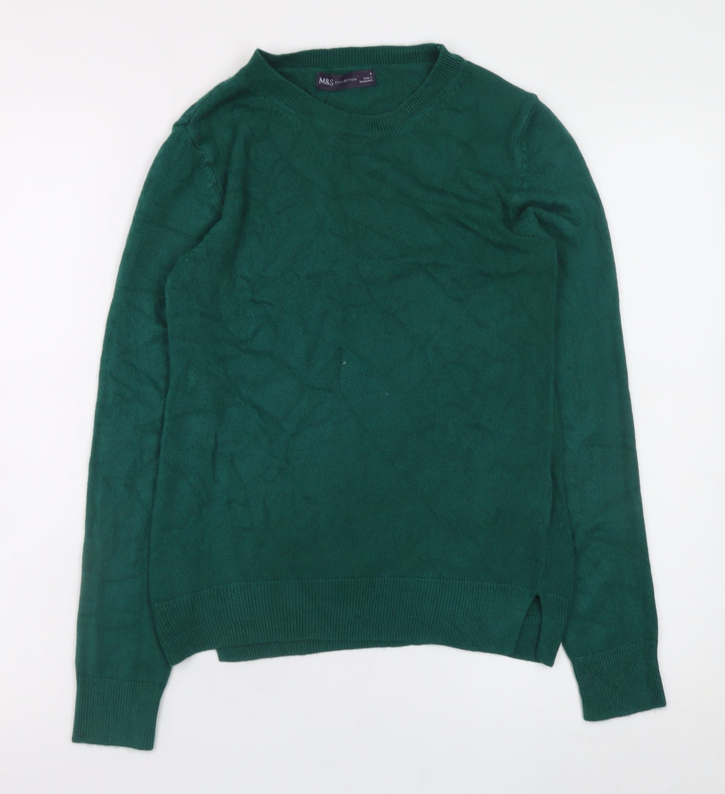 Womens UK Size 6 Marks and Spencer Green Pullover Jumper