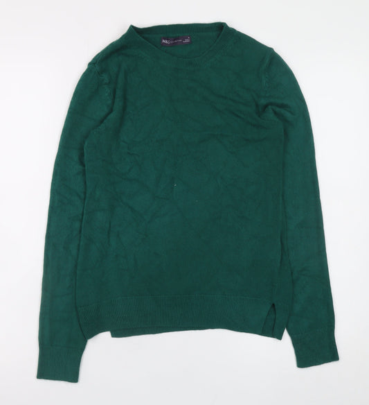 Womens UK Size 6 Marks and Spencer Green Pullover Jumper