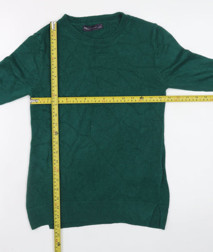 Womens UK Size 6 Marks and Spencer Green Pullover Jumper