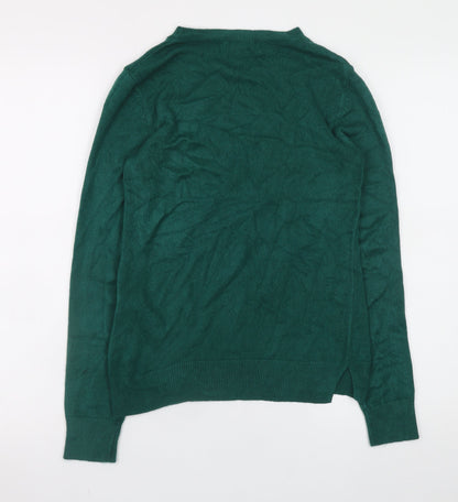 Womens UK Size 6 Marks and Spencer Green Pullover Jumper