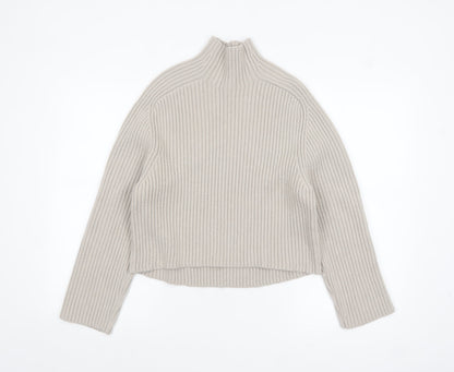Womens UK Size XS H&M Beige Pullover Jumper