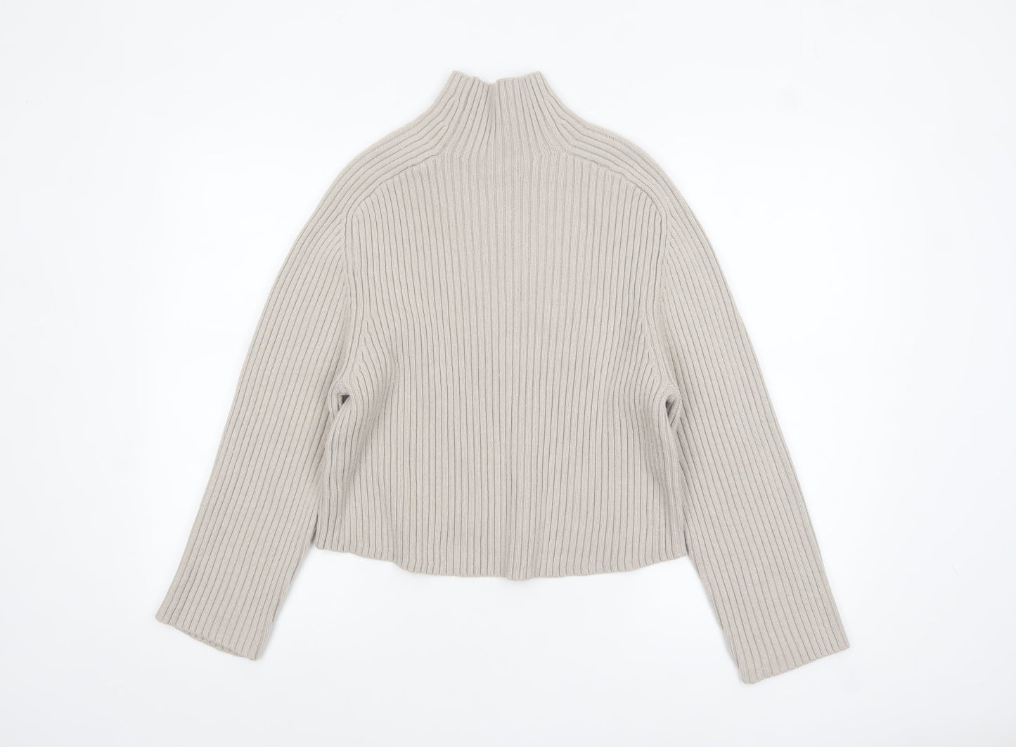 Womens UK Size XS H&M Beige Pullover Jumper
