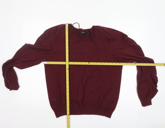 Womens UK Size XL VERO MODA Red Pullover Jumper