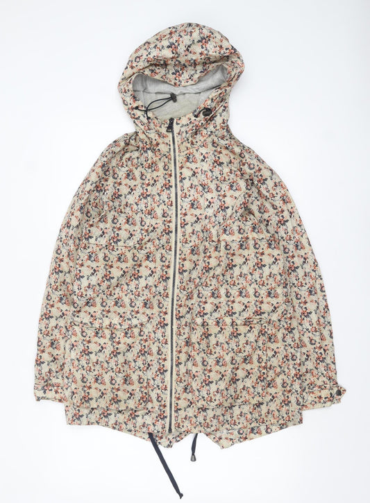 Womens UK Size 10 NEXT Beige Rain Coat