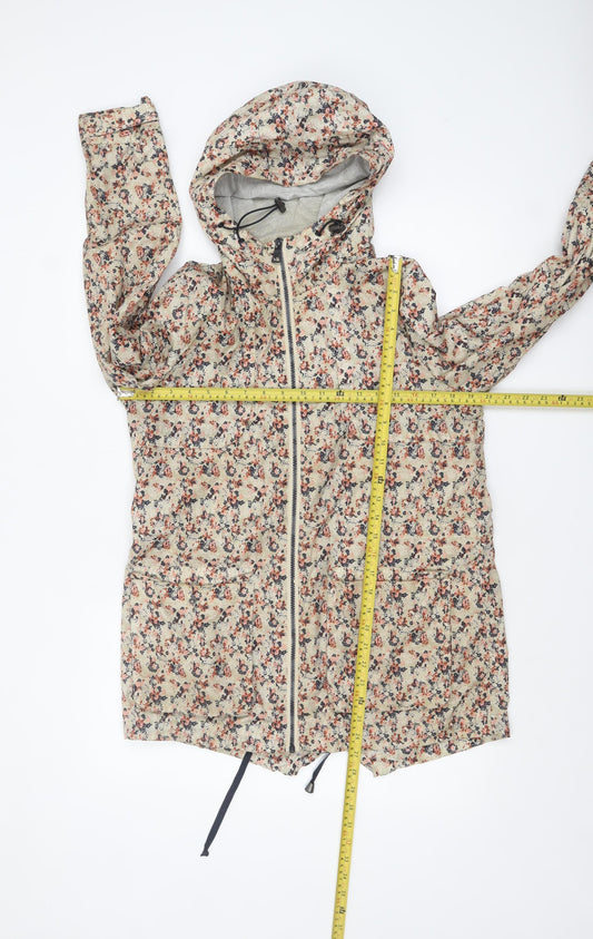Womens UK Size 10 NEXT Beige Rain Coat