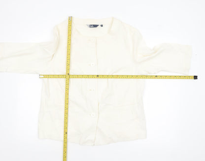 Womens UK Size 18 Isle Regular Ivory Blazer
