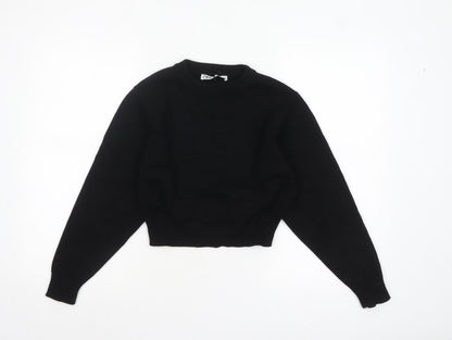 Womens UK Size S Zara Black Pullover Jumper