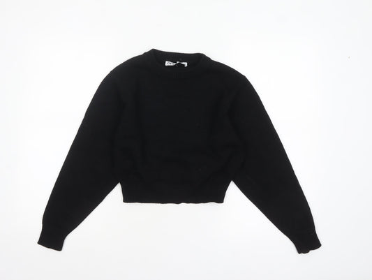 Womens UK Size S Zara Black Pullover Jumper