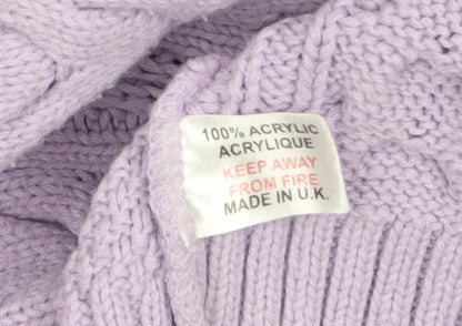 Womens UK Size L Envy Purple Pullover Jumper