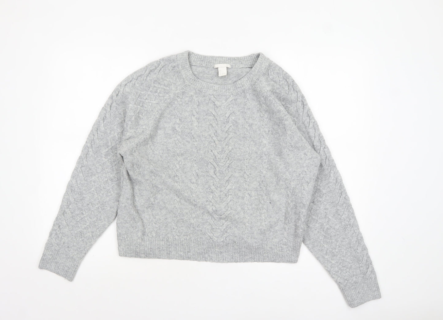Womens UK Size S H&M Grey Pullover Jumper