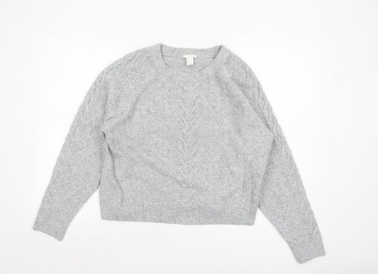Womens UK Size S H&M Grey Pullover Jumper