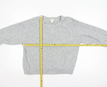 Womens UK Size S H&M Grey Pullover Jumper