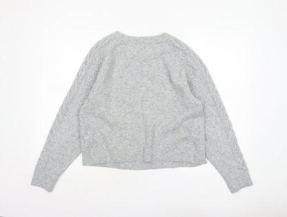 Womens UK Size S H&M Grey Pullover Jumper