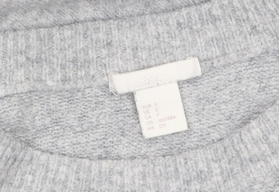 Womens UK Size S H&M Grey Pullover Jumper