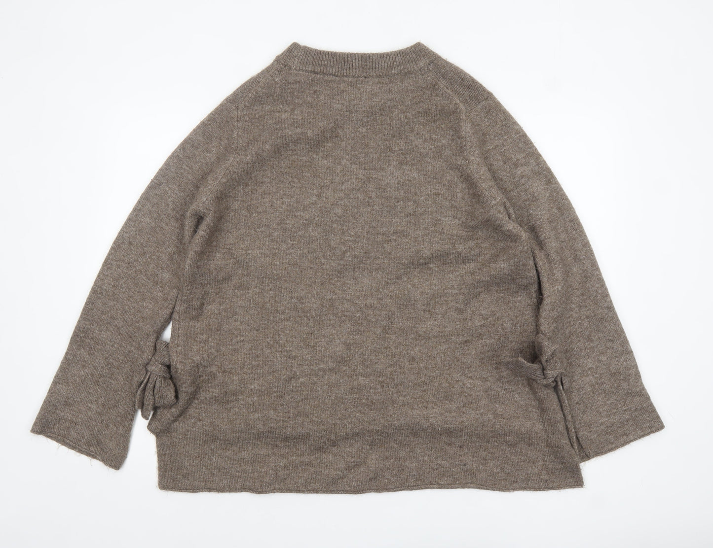 Womens UK Size 8 Zara Beige Pullover Jumper
