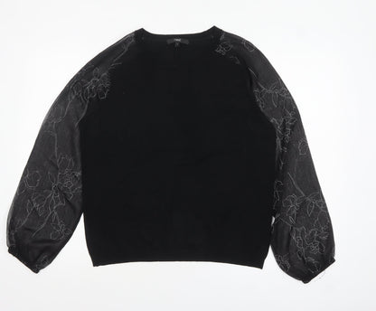 Womens UK Size 16 NEXT Black Pullover Jumper