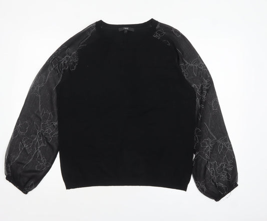 Womens UK Size 16 NEXT Black Pullover Jumper