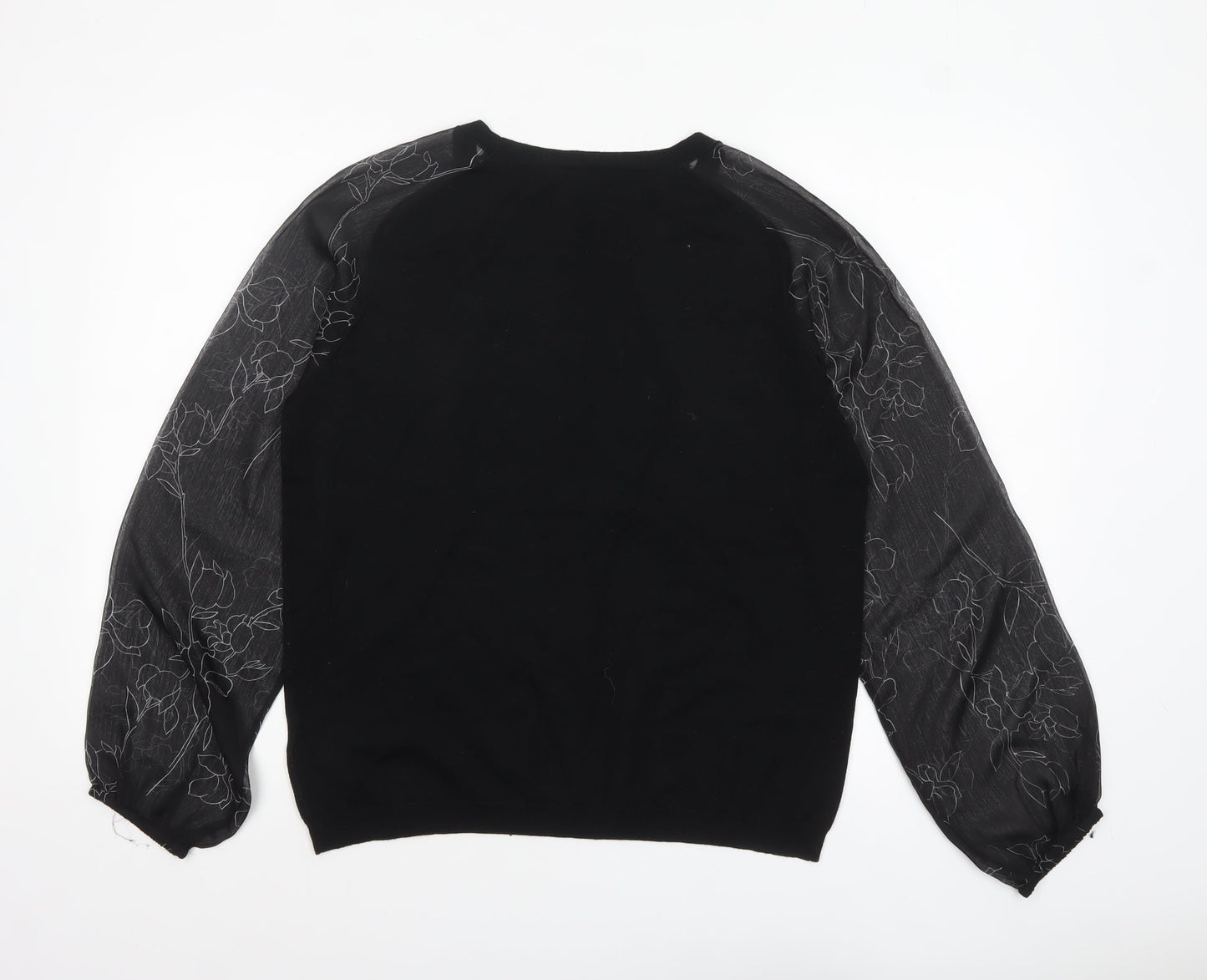 Womens UK Size 16 NEXT Black Pullover Jumper