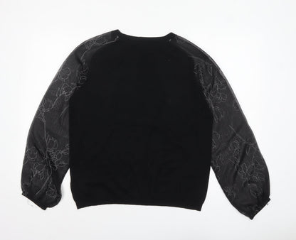 Womens UK Size 16 NEXT Black Pullover Jumper