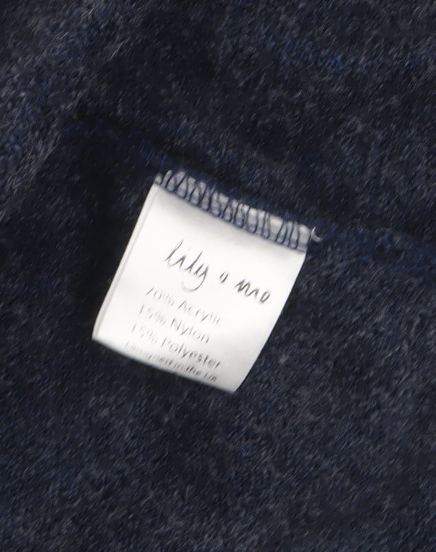 Womens UK Size 12 Lily and Me Blue Cardigan Jumper
