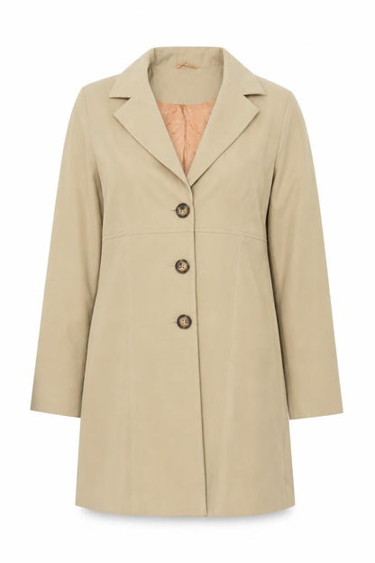 Womens UK Size 10 Wallis Beige Trench Coat