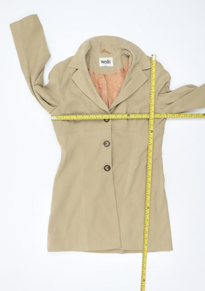 Womens UK Size 10 Wallis Beige Trench Coat