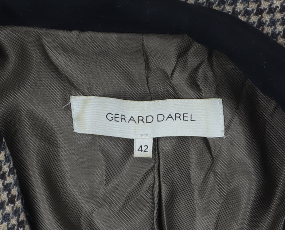 Womens UK Size 14 Gerard Darel Regular Brown Blazer