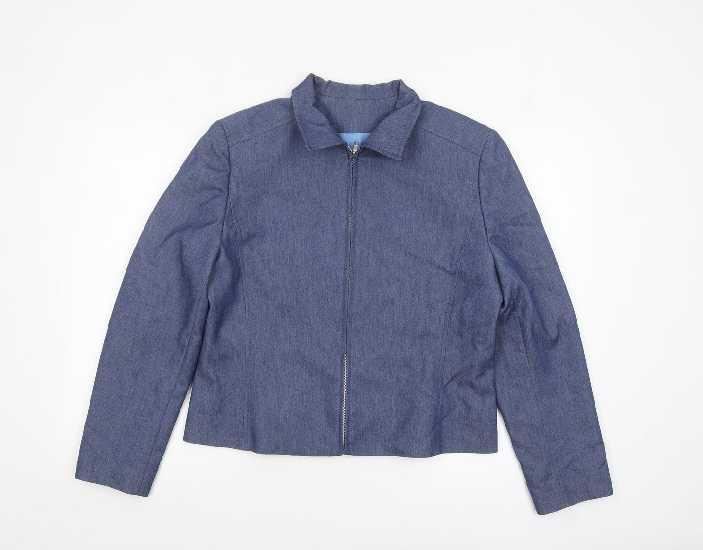 Womens UK Size 14 Just Jamie Blue Basic Jacket