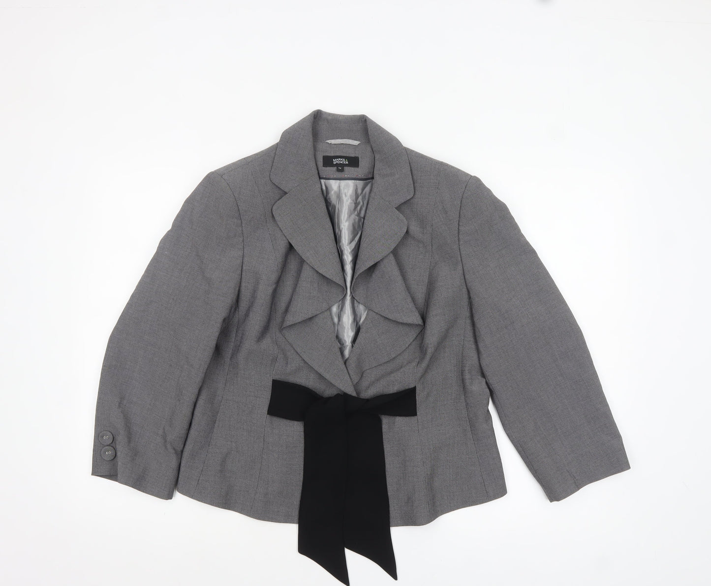Womens UK Size 16 Marks and Spencer Regular Grey Suit Jacket