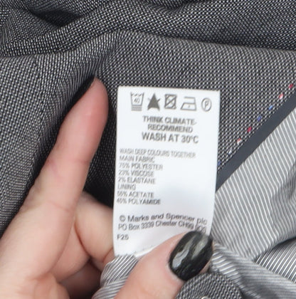 Womens UK Size 16 Marks and Spencer Regular Grey Suit Jacket