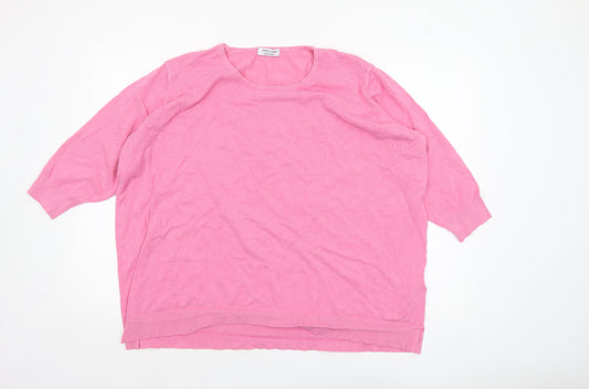 Womens UK Size 28 JD Williams Pink Pullover Jumper