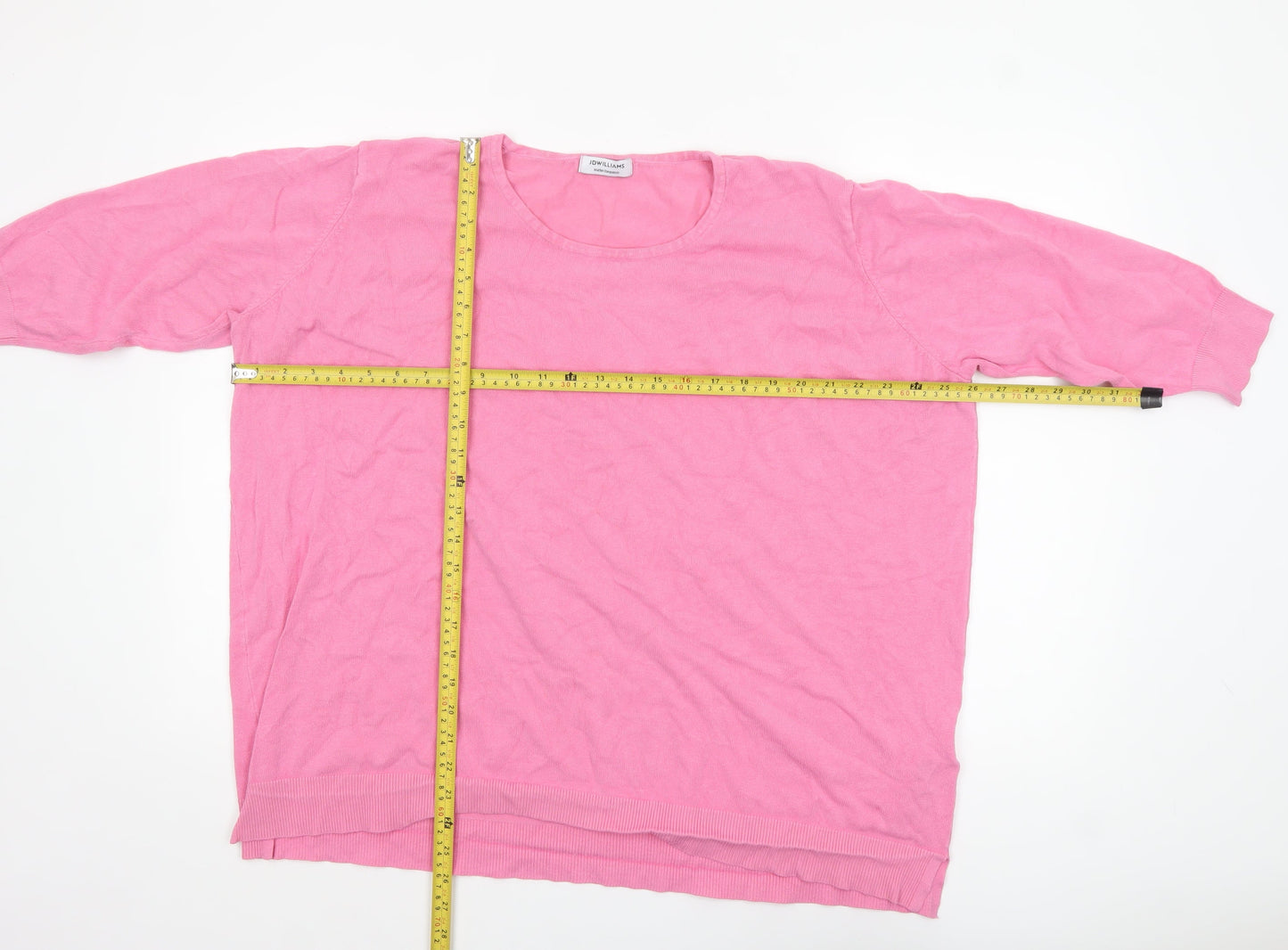 Womens UK Size 28 JD Williams Pink Pullover Jumper