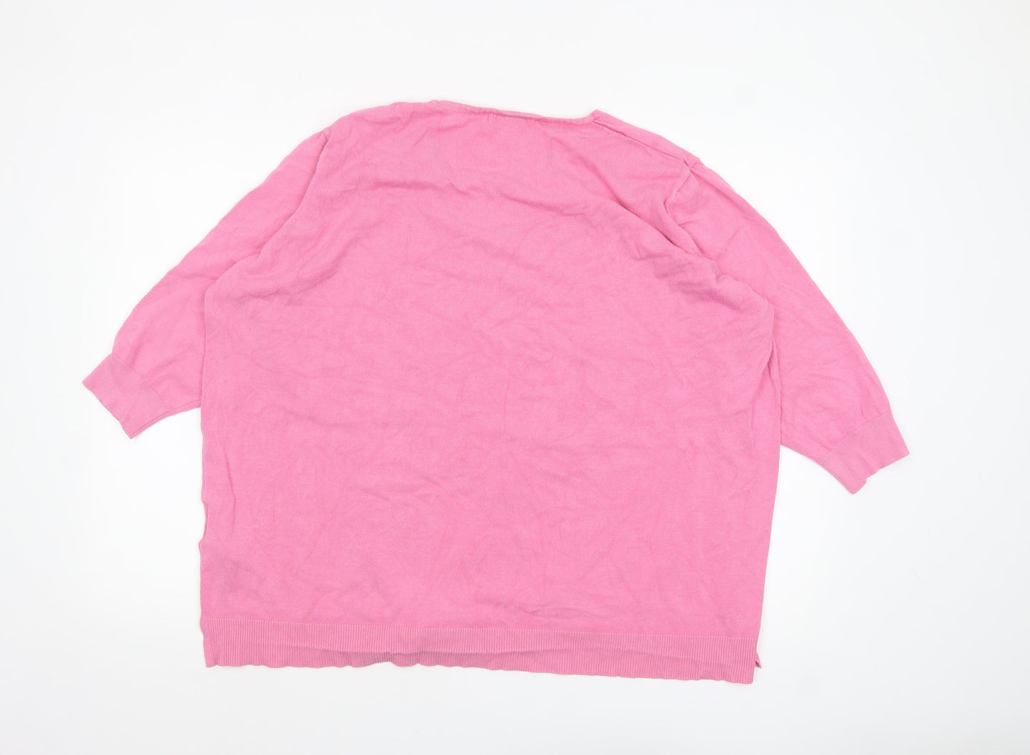 Womens UK Size 28 JD Williams Pink Pullover Jumper