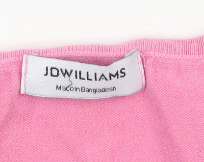 Womens UK Size 28 JD Williams Pink Pullover Jumper