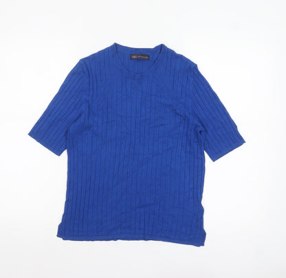 Womens UK Size 16 Marks and Spencer Blue Pullover Jumper