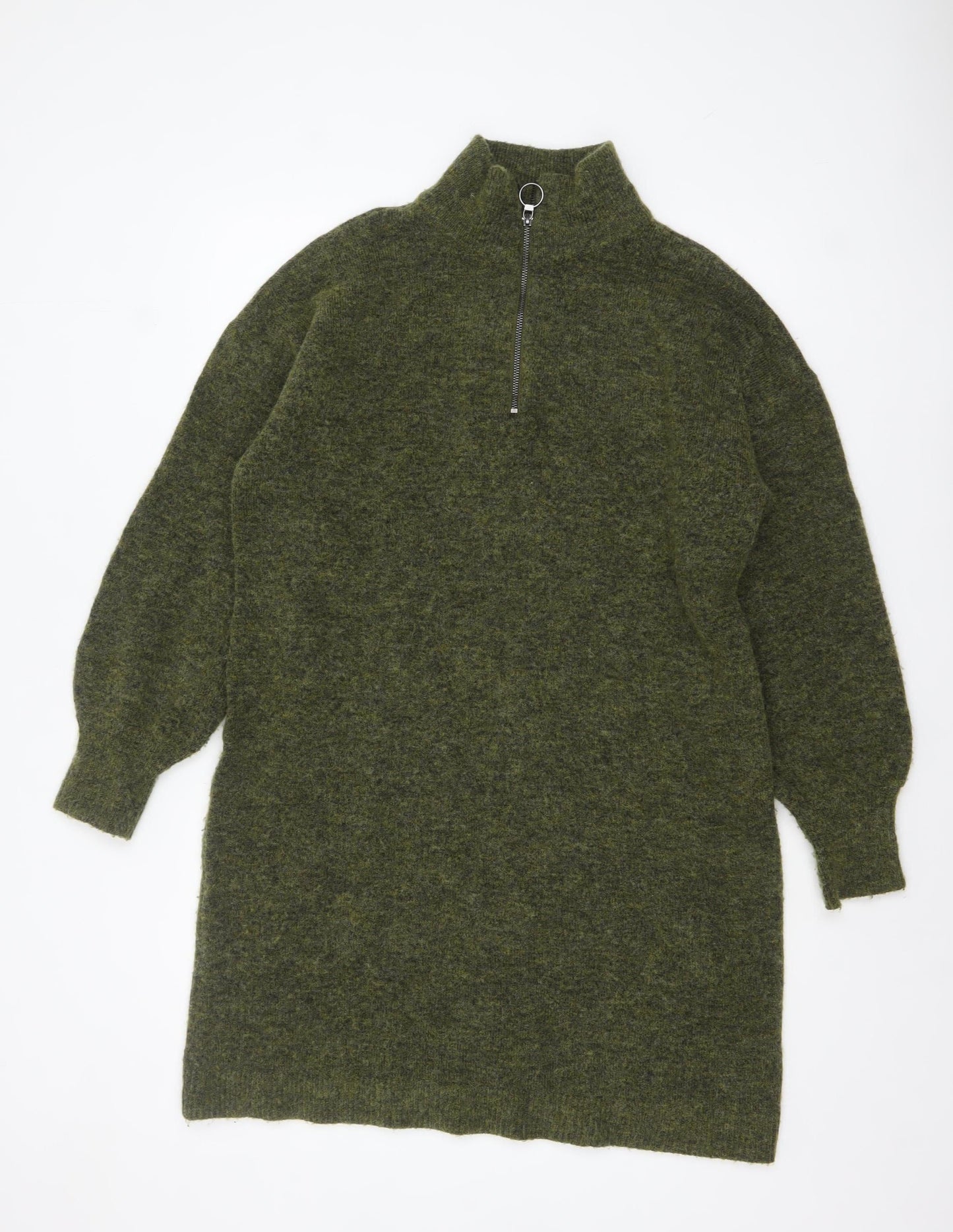 Womens UK Size M Fransa Green Pullover Jumper