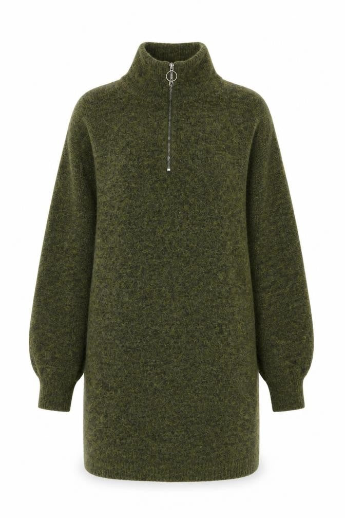 Womens UK Size M Fransa Green Pullover Jumper