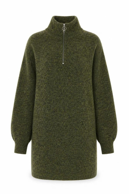 Womens UK Size M Fransa Green Pullover Jumper