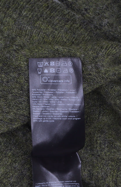 Womens UK Size M Fransa Green Pullover Jumper